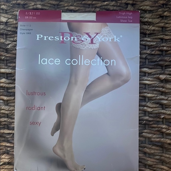 Preston & York Other - Preston & York Lace Collection Thigh Highs